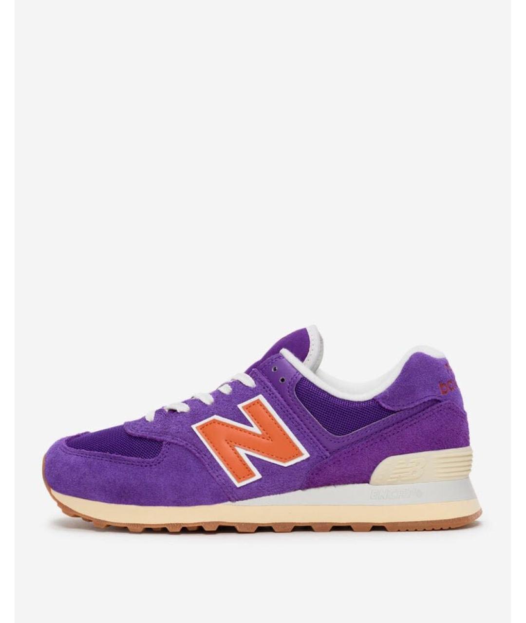 NEW BALANCE Фиолетовые замшевые кроссовки, фото 6