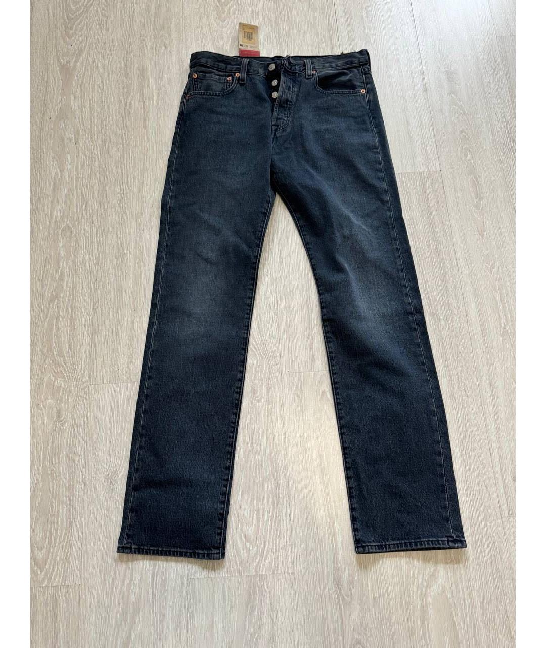 LEVI'S Темно-синие хлопковые джинсы, фото 6