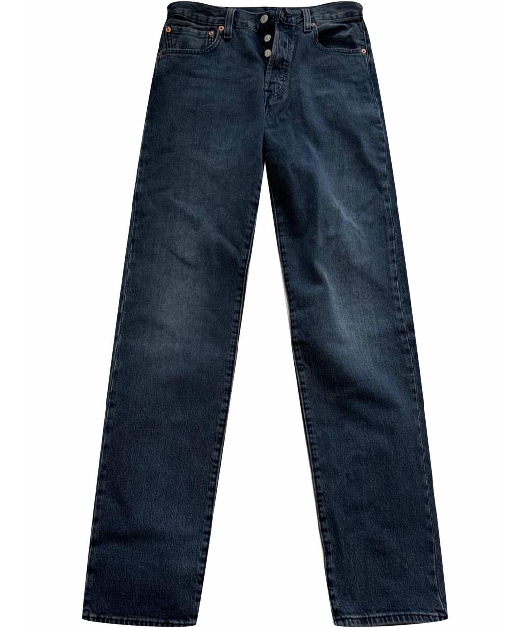 LEVI'S Темно-синие хлопковые джинсы, фото 1
