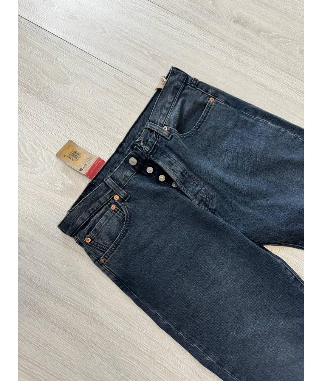 LEVI'S Темно-синие хлопковые джинсы, фото 3