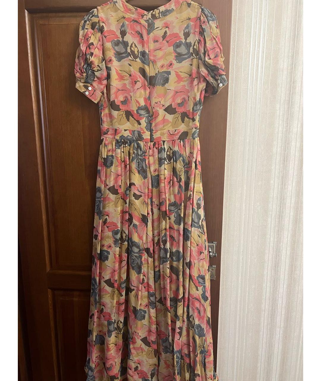 POLO RALPH LAUREN Мульти вискозное коктейльное платье, фото 2