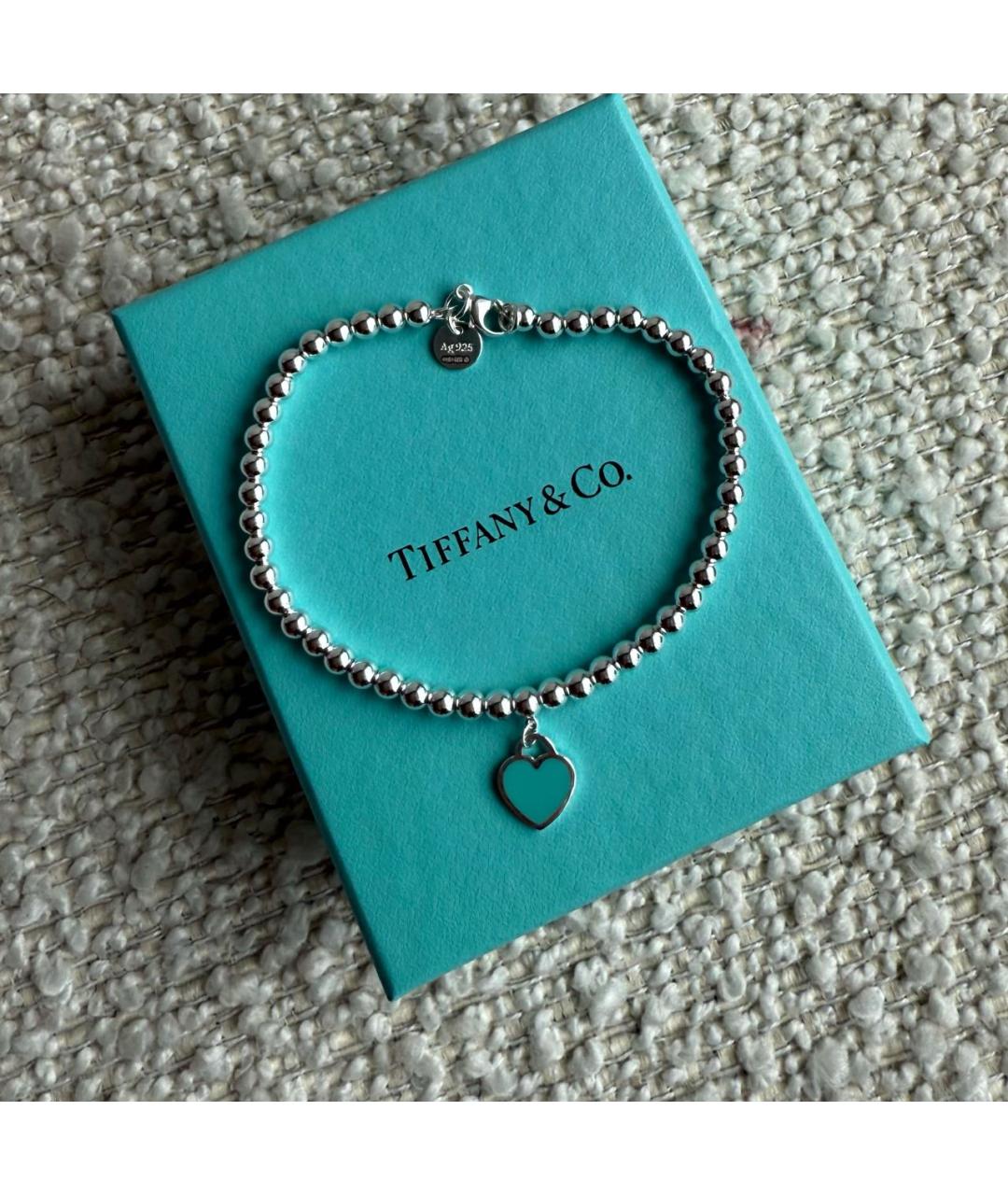 TIFFANY&CO Серебрянный серебряный браслет, фото 4