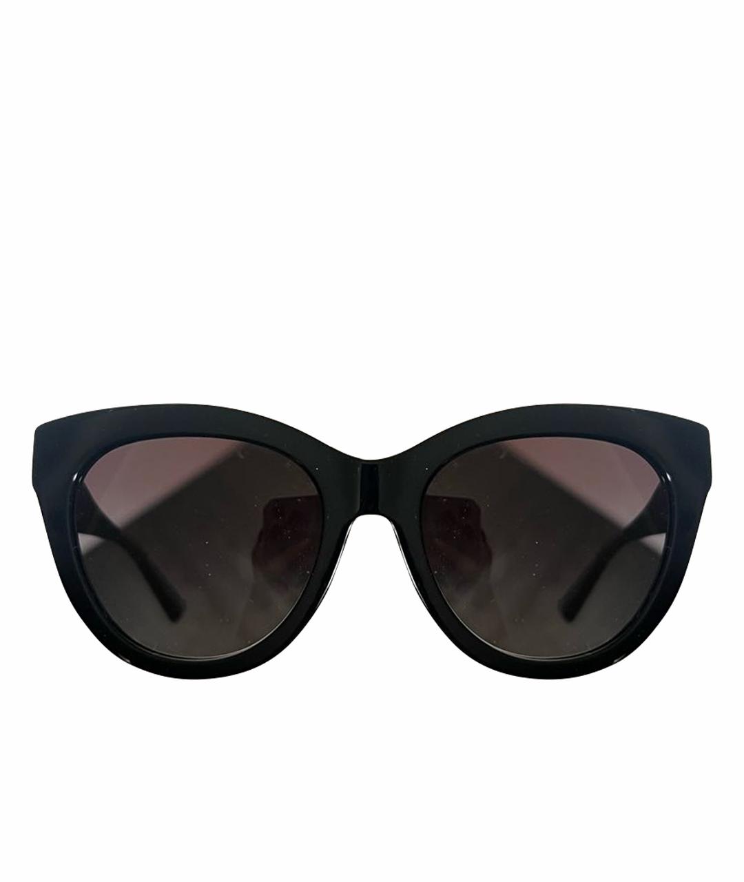 VALENTINO Черные пластиковые солнцезащитные очки, фото 1