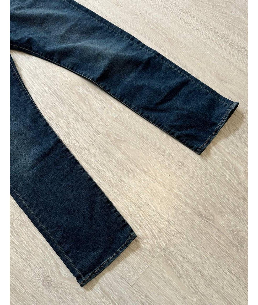 LEVI'S Темно-синие хлопко-полиэстеровые джинсы, фото 2