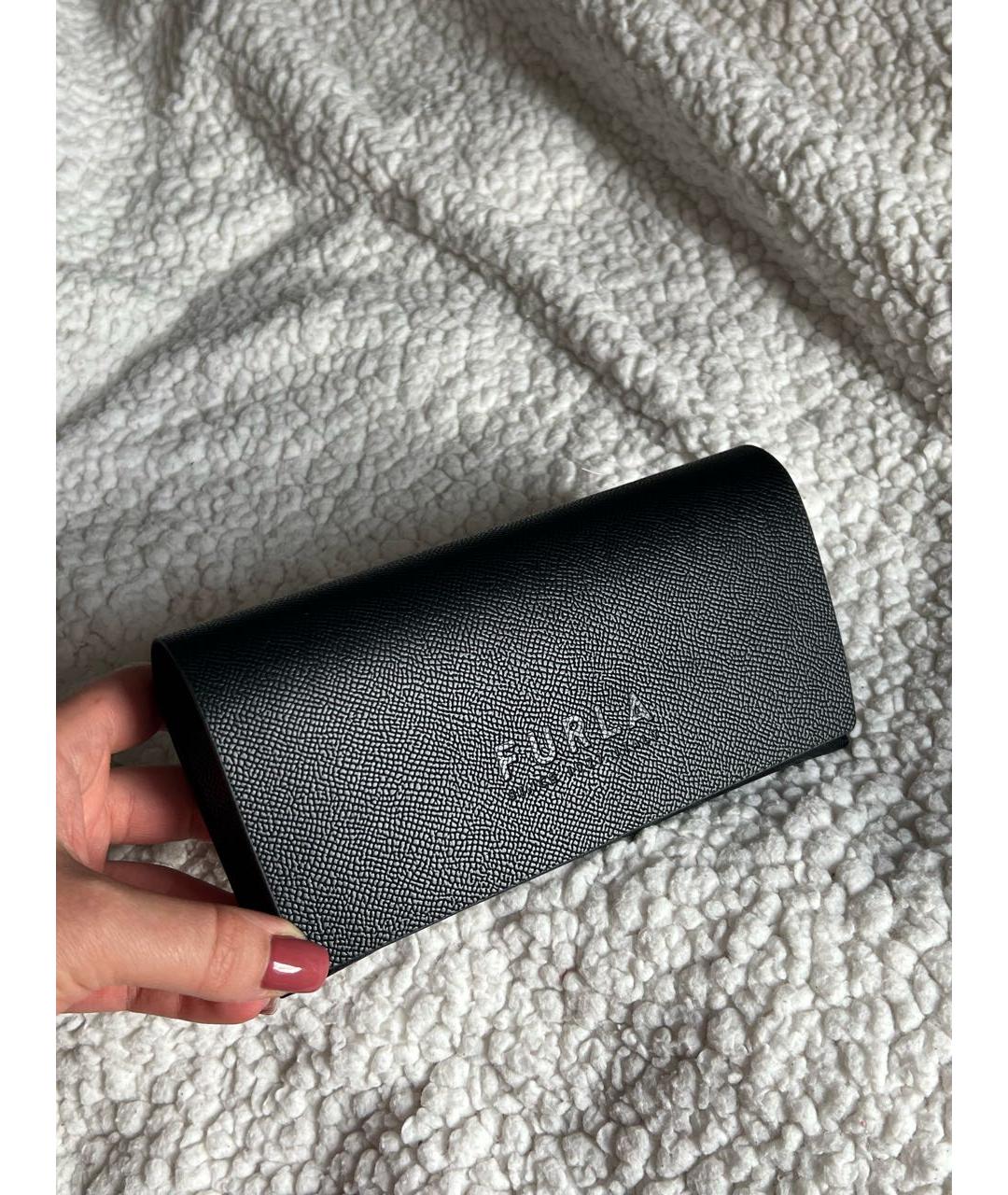 FURLA Золотые металлические солнцезащитные очки, фото 4