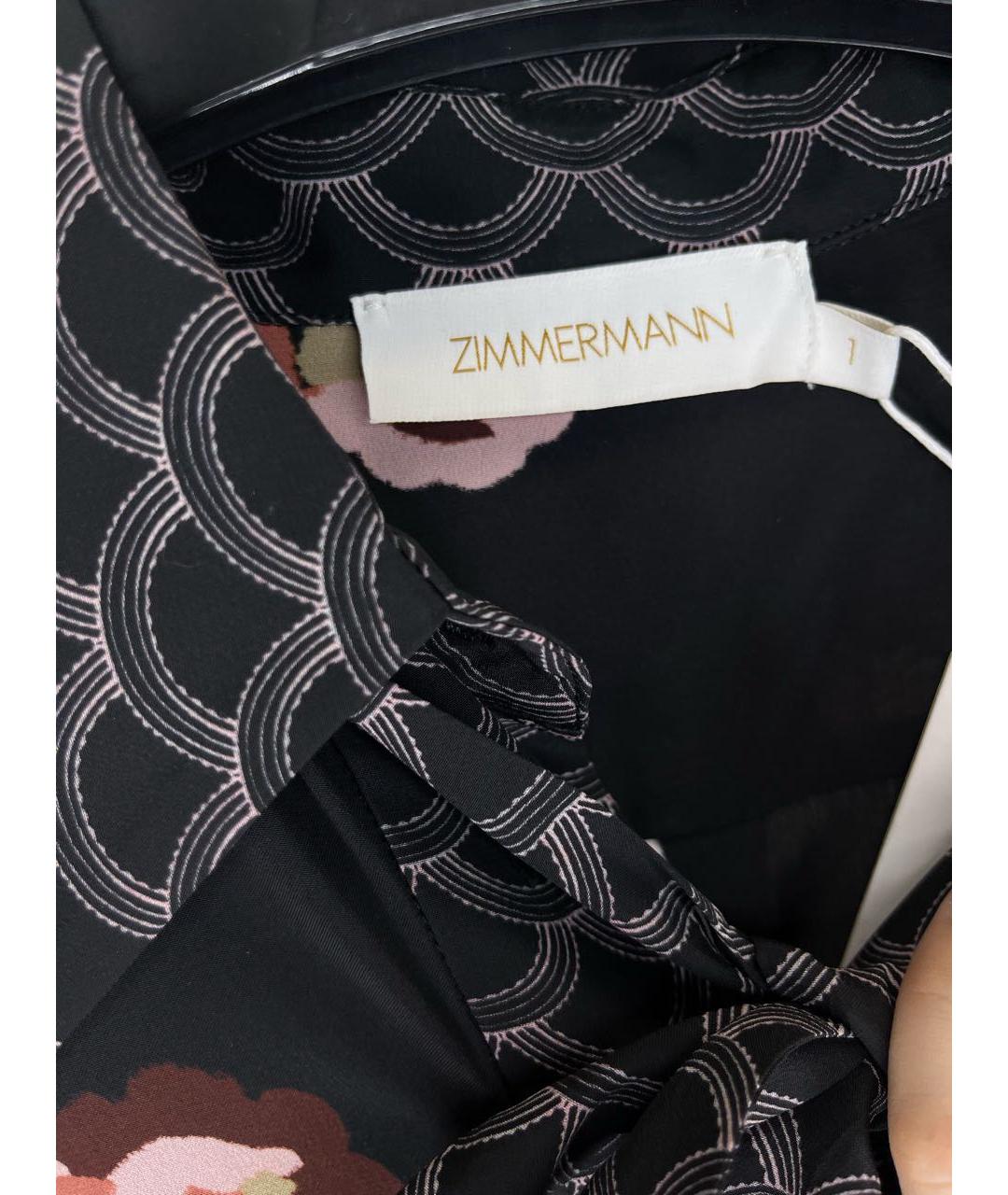 ZIMMERMANN Черное вискозное повседневное платье, фото 3