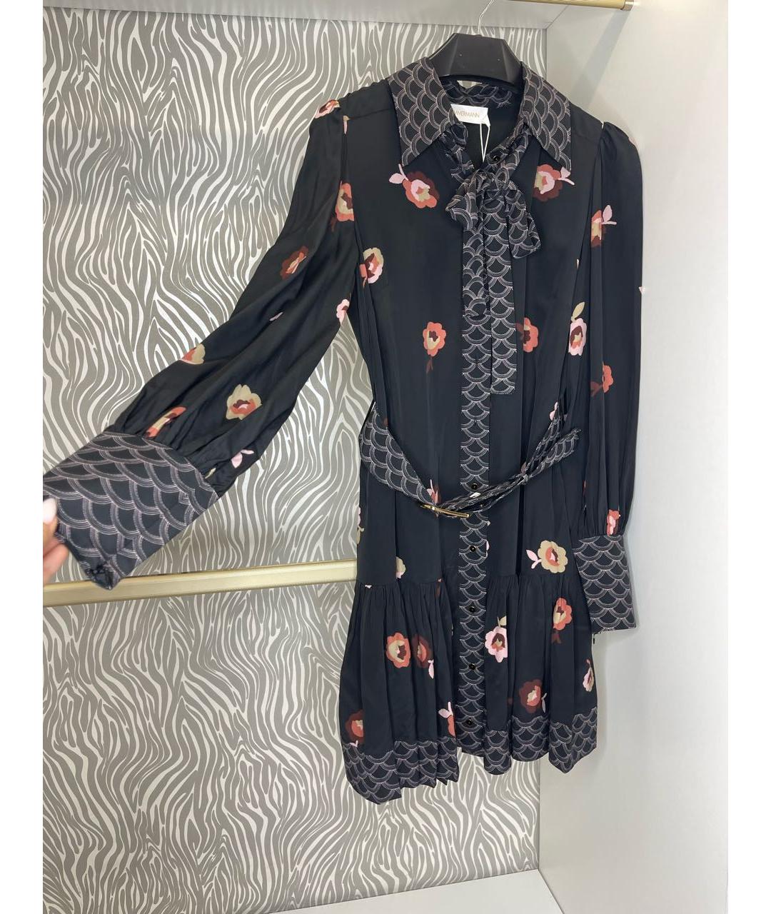 ZIMMERMANN Черное вискозное повседневное платье, фото 5