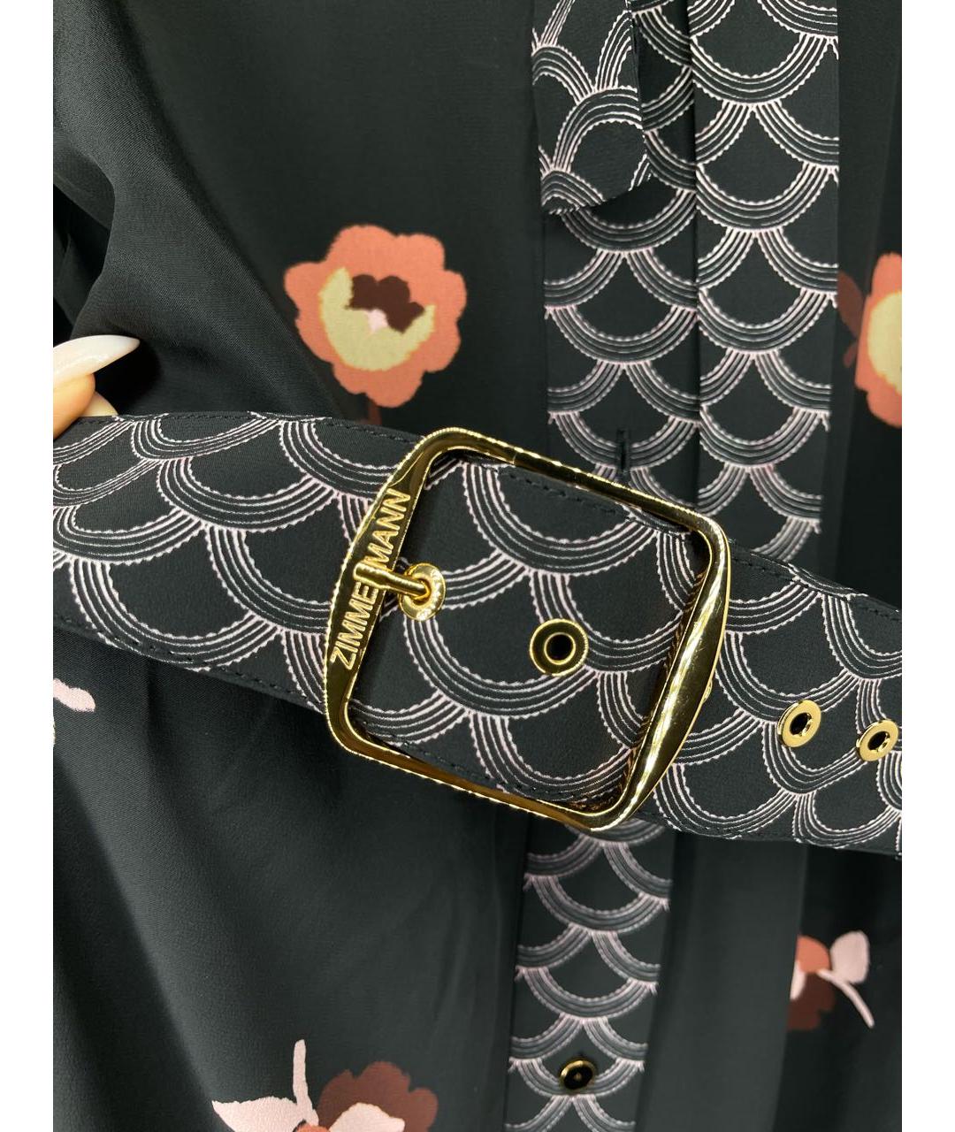 ZIMMERMANN Черное вискозное повседневное платье, фото 7