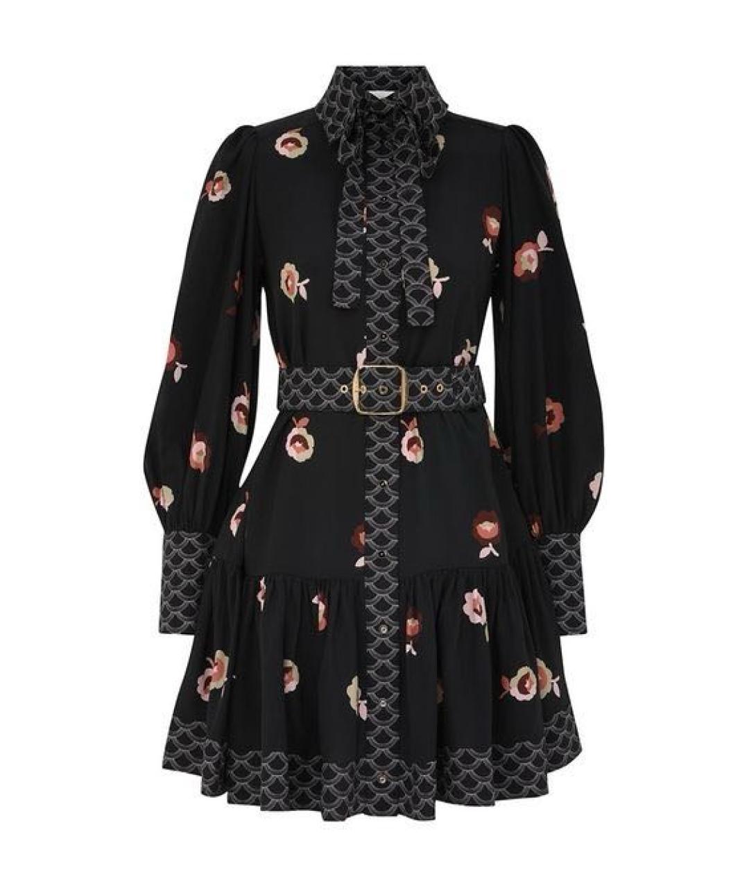 ZIMMERMANN Черное вискозное повседневное платье, фото 1