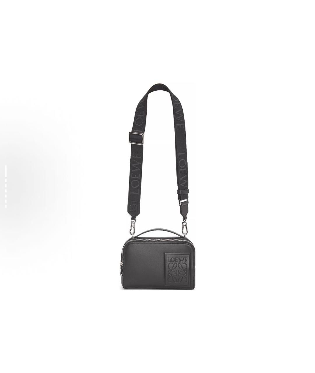 LOEWE Черная кожаная сумка на плечо, фото 4