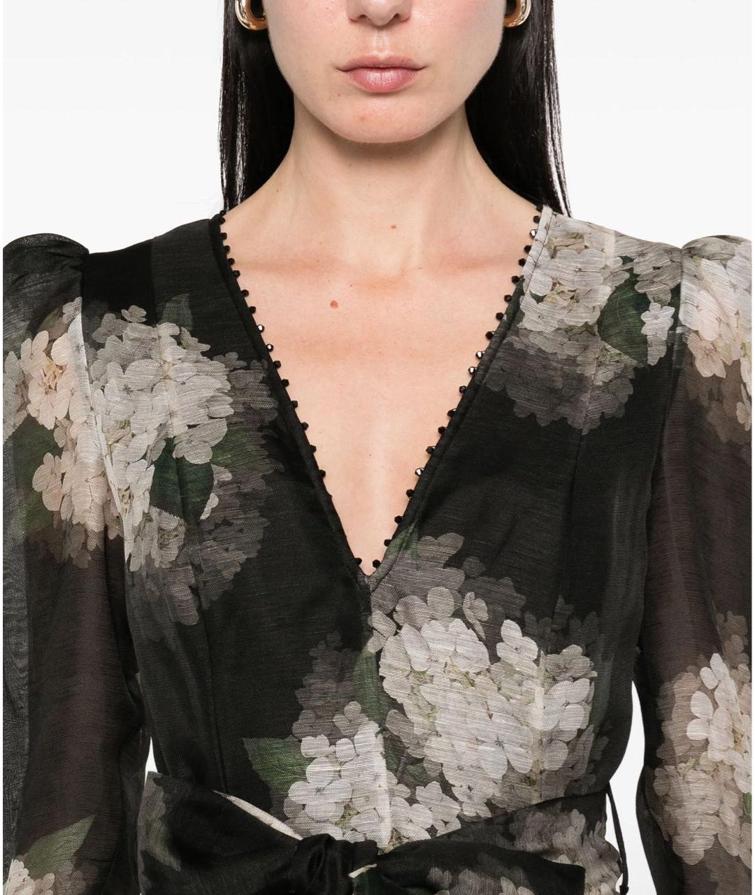 ZIMMERMANN Черное коктейльное платье, фото 3