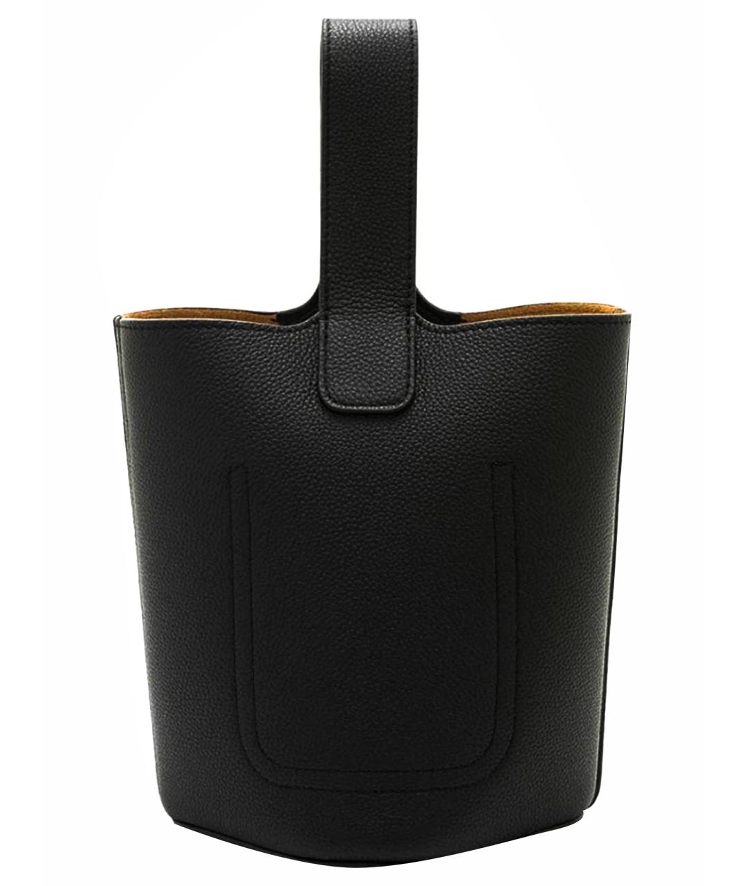 LOEWE Черная кожаная сумка тоут, фото 7