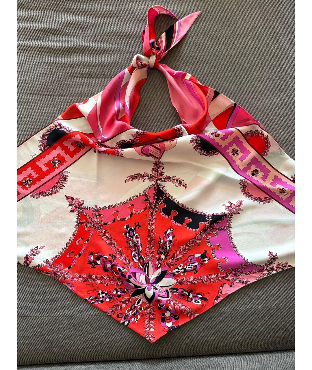 EMILIO PUCCI Мульти шелковая блузы, фото 3