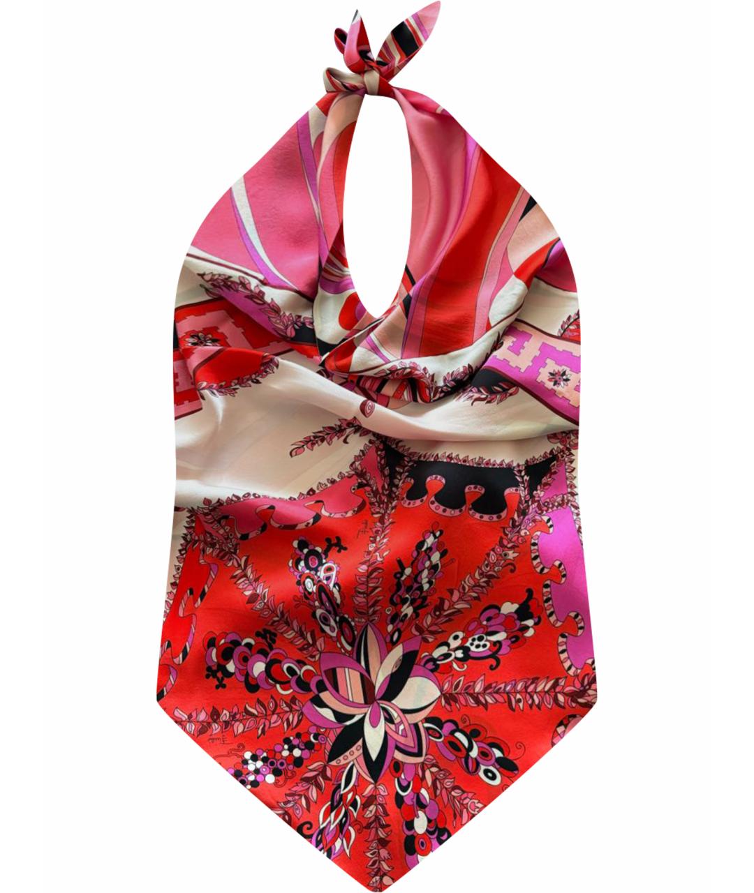 EMILIO PUCCI Мульти шелковая блузы, фото 1