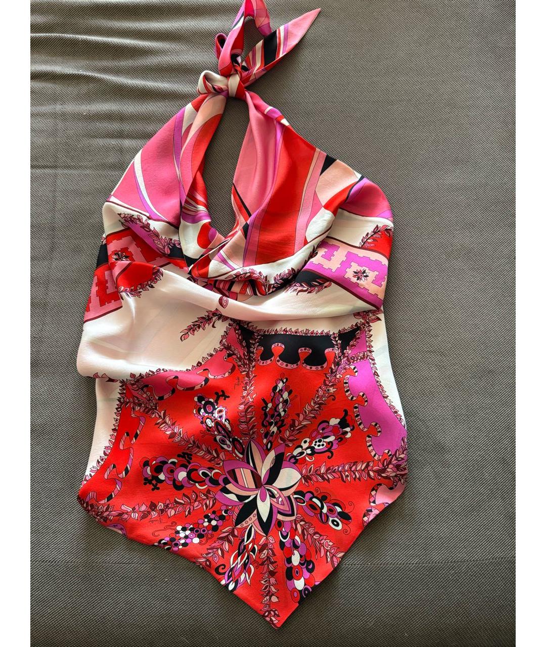 EMILIO PUCCI Мульти шелковая блузы, фото 7