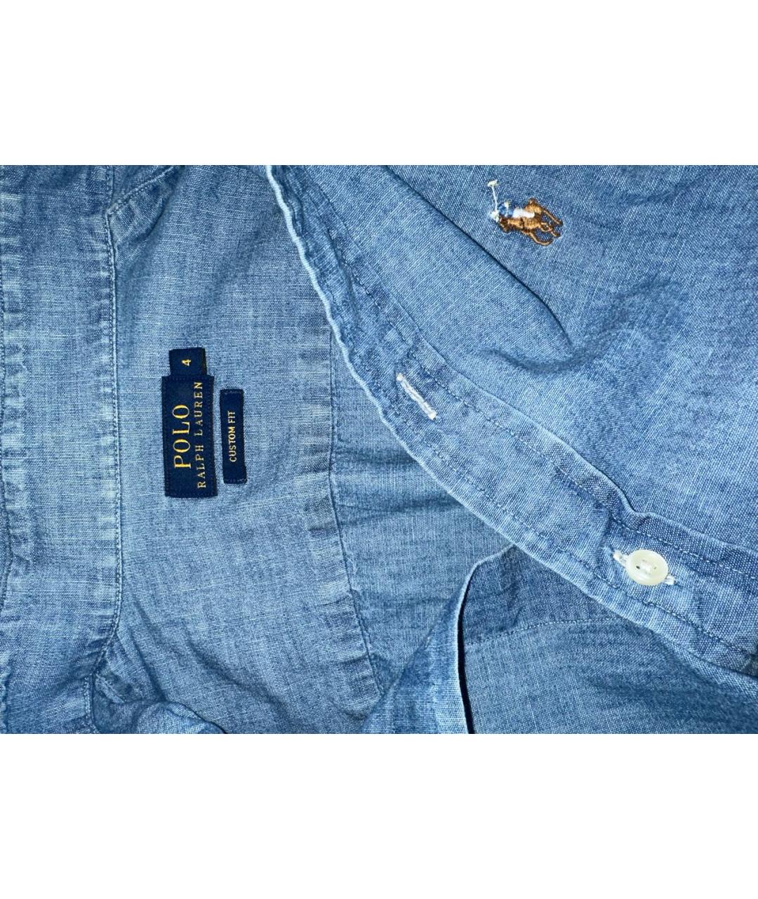 POLO RALPH LAUREN Синяя хлопковая рубашка, фото 1