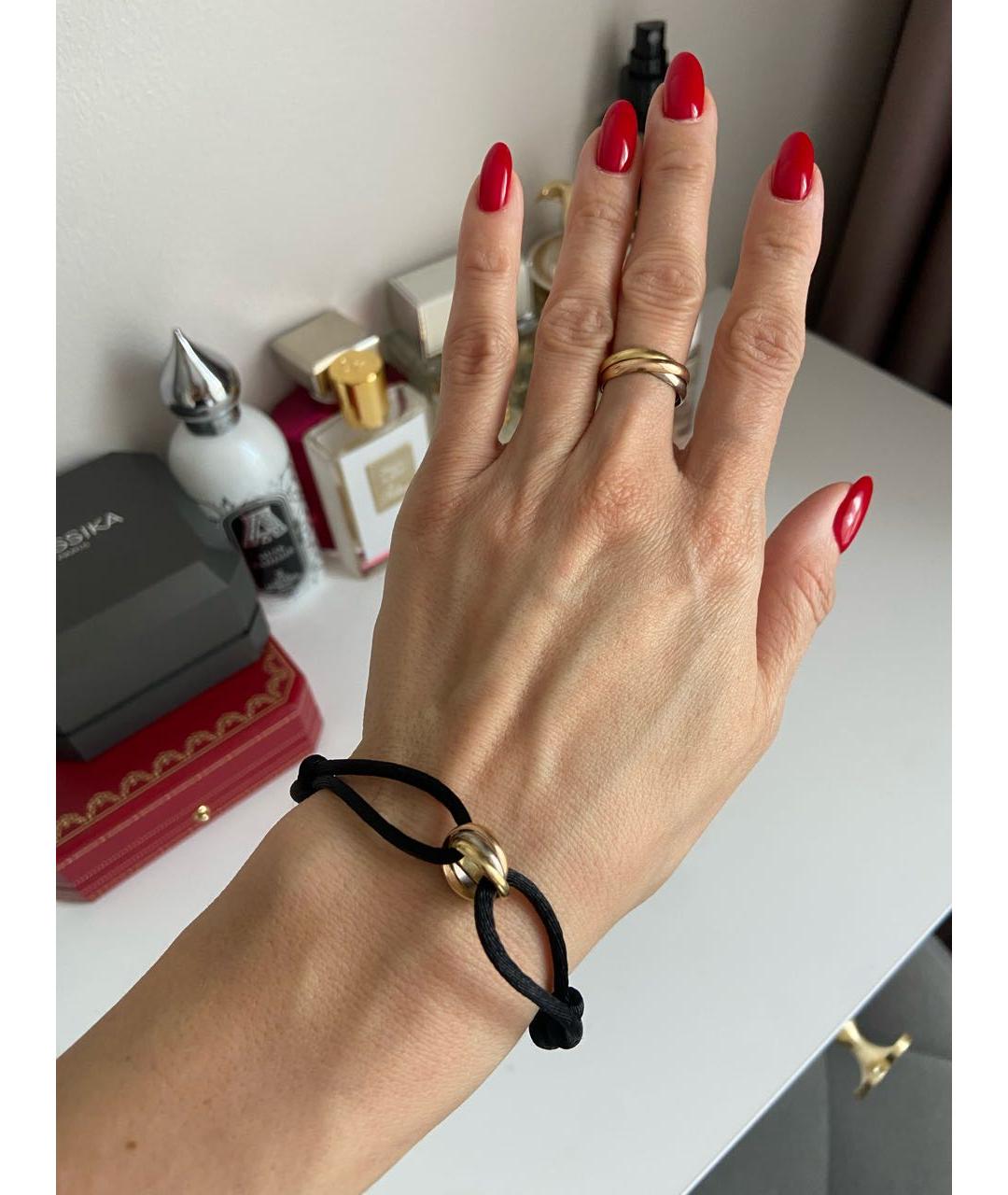 CARTIER Черный браслет из желтого золота, фото 4