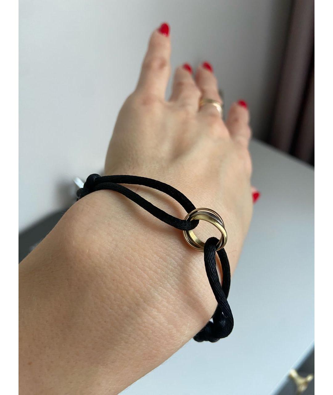CARTIER Черный браслет из желтого золота, фото 3