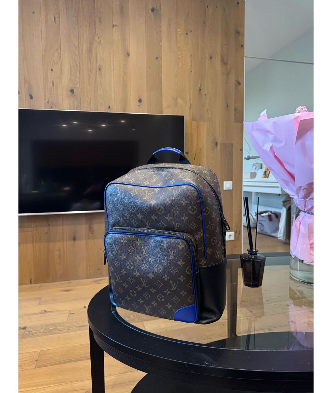 LOUIS VUITTON Синий кожаный рюкзак, фото 2