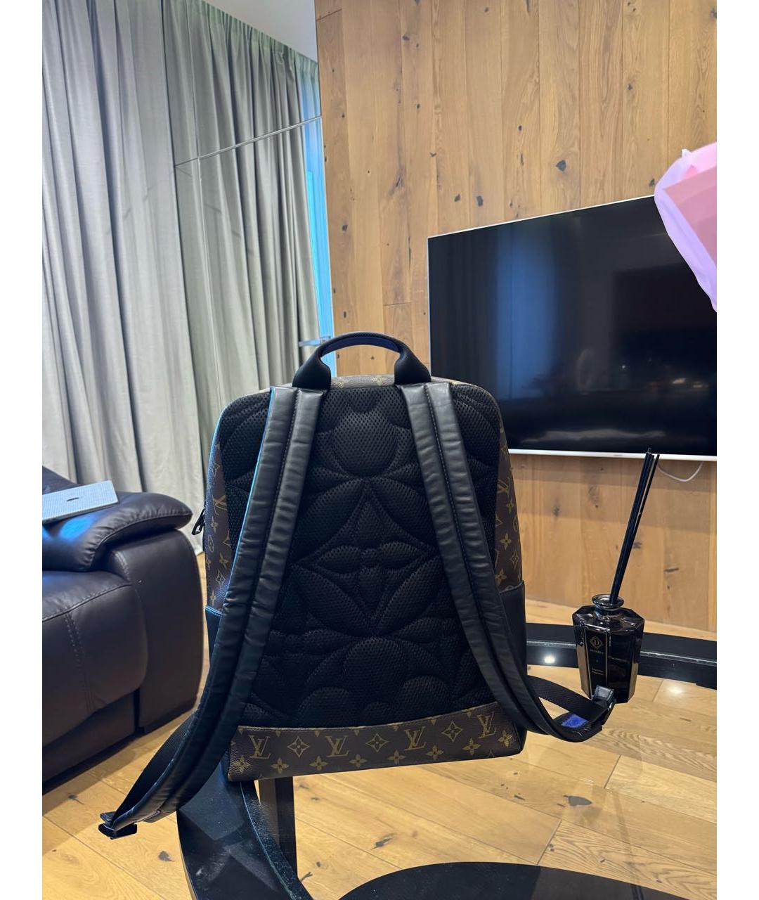 LOUIS VUITTON Синий кожаный рюкзак, фото 3