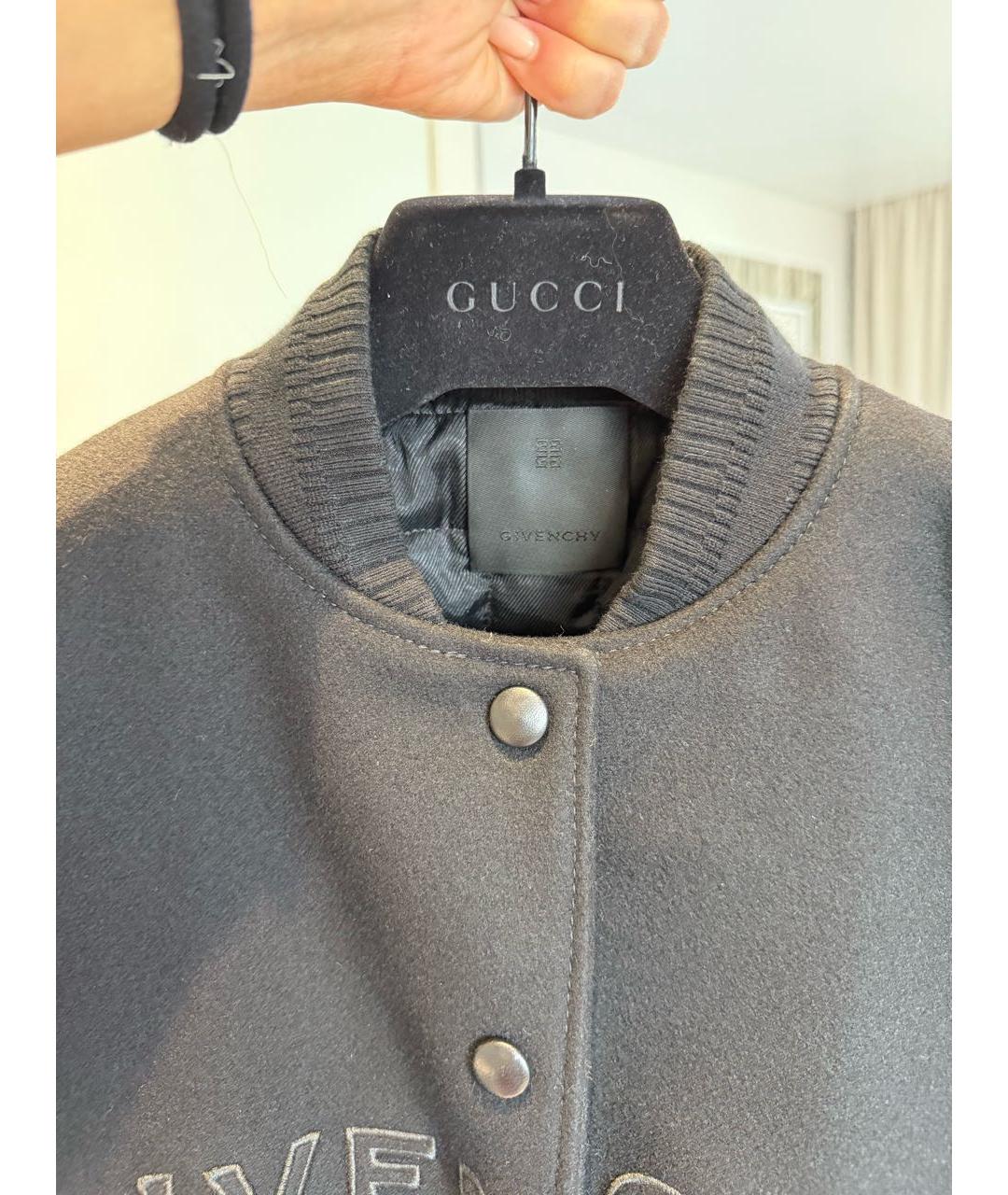 GIVENCHY Черная куртка из экзотической кожи, фото 4