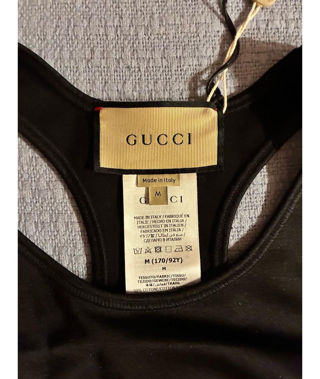 GUCCI Черная майка, фото 2