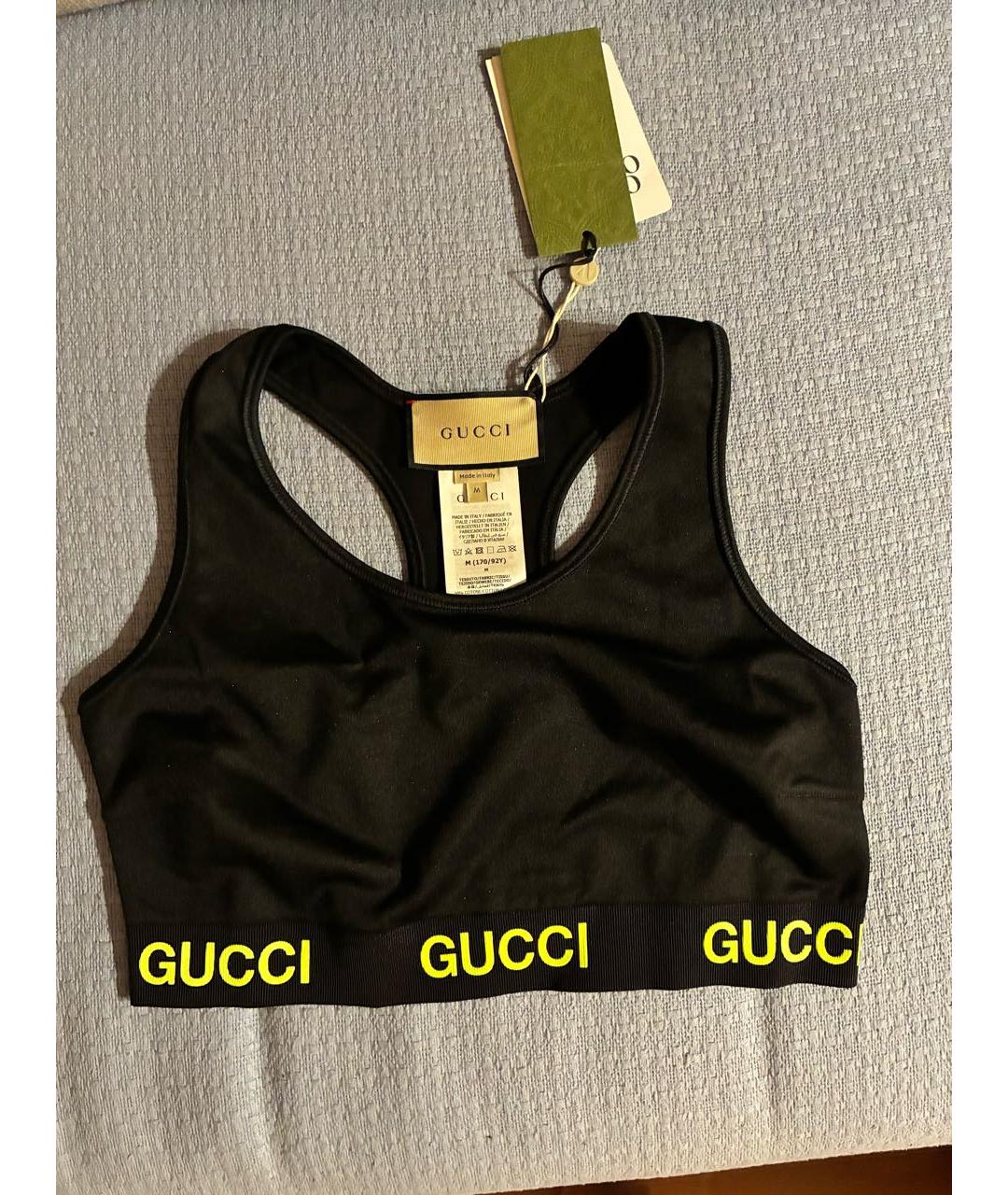 GUCCI Черная майка, фото 5