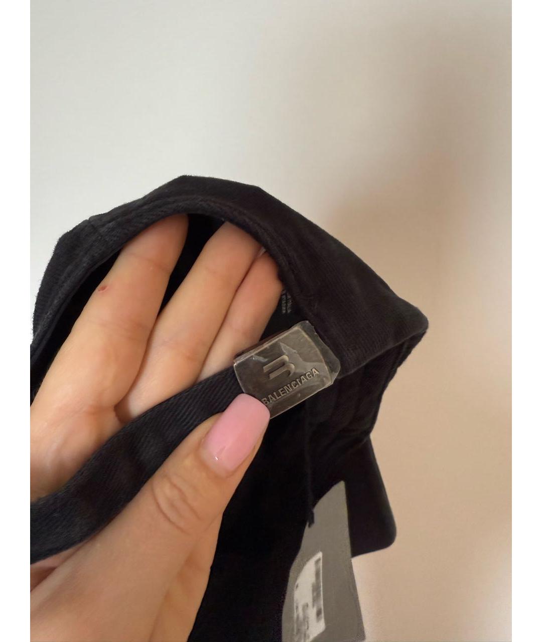 BALENCIAGA Черная кепка, фото 4