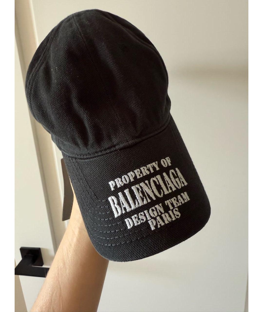 BALENCIAGA Черная кепка, фото 2