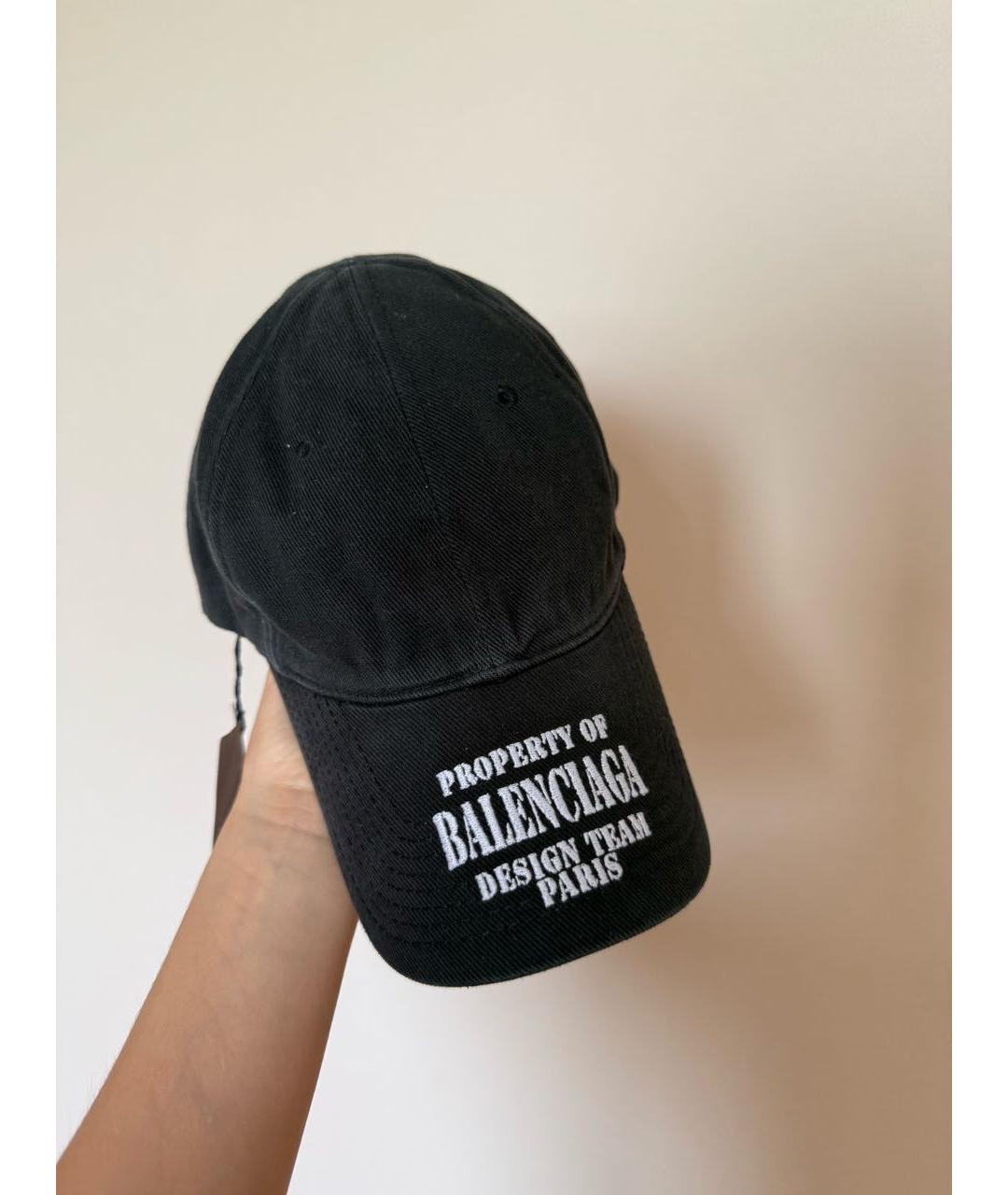 BALENCIAGA Черная кепка, фото 3