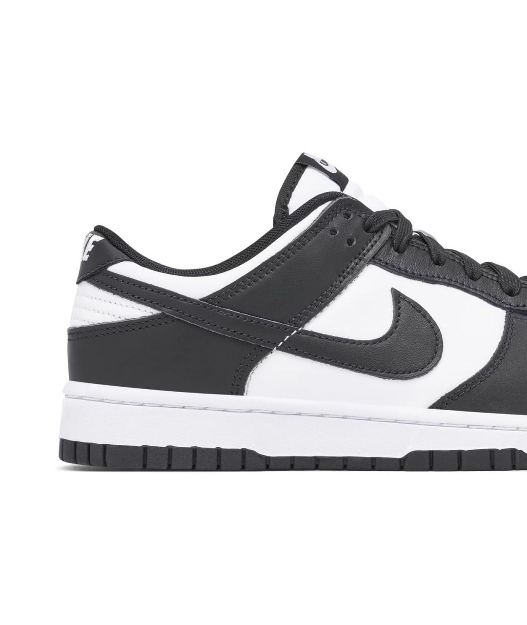 NIKE Черные кожаные низкие кроссовки / кеды, фото 6