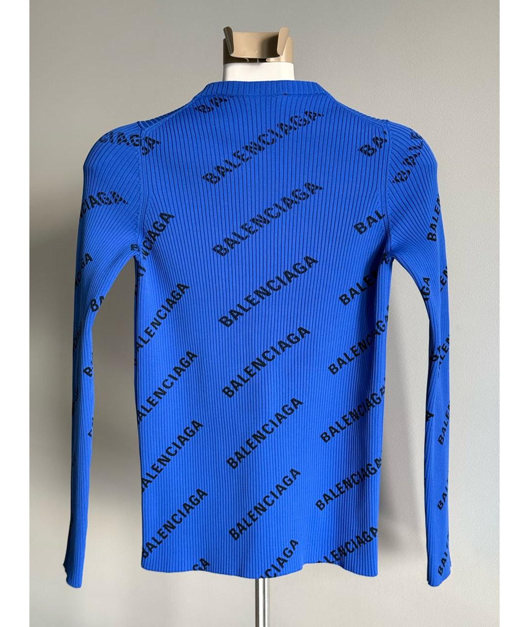 BALENCIAGA Синяя водолазка, фото 5