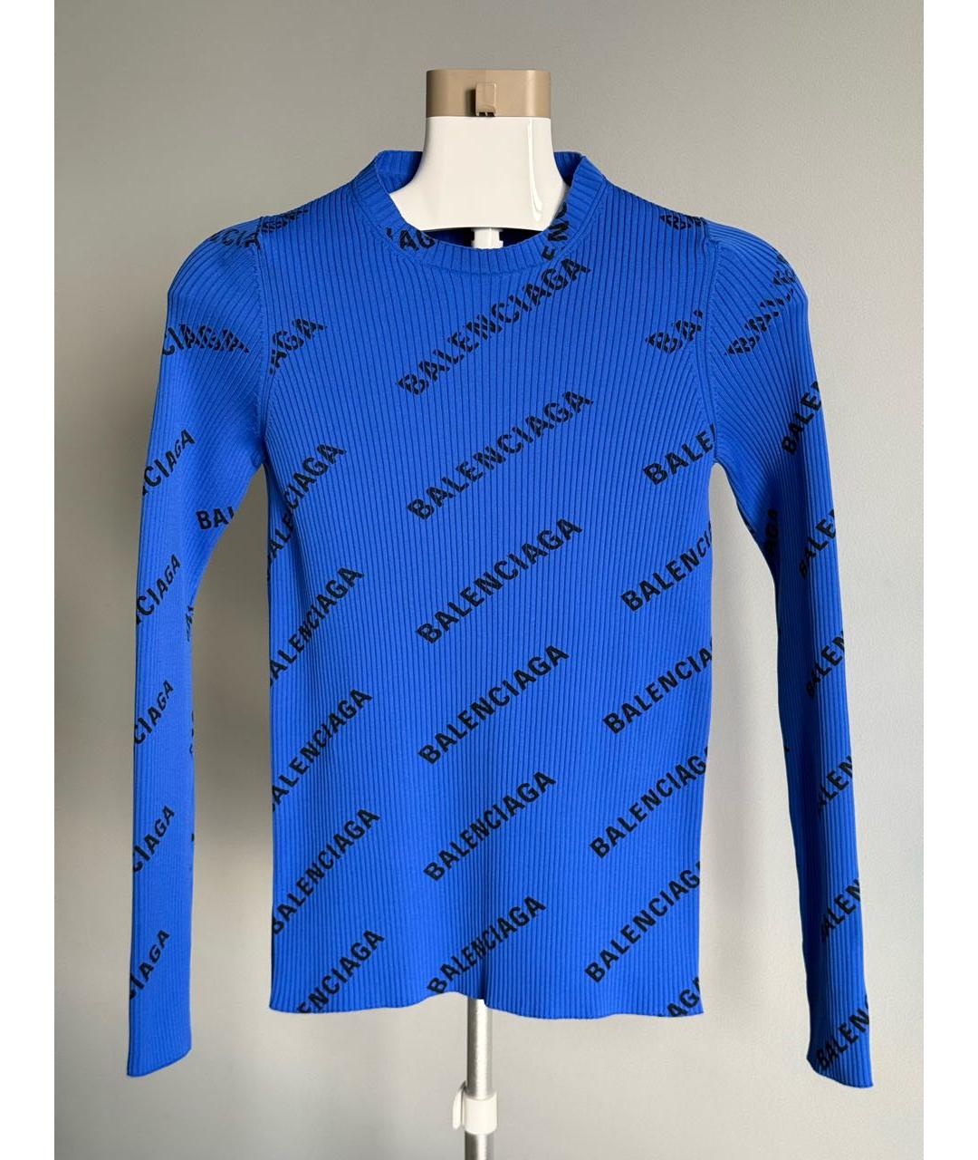 BALENCIAGA Синяя водолазка, фото 2