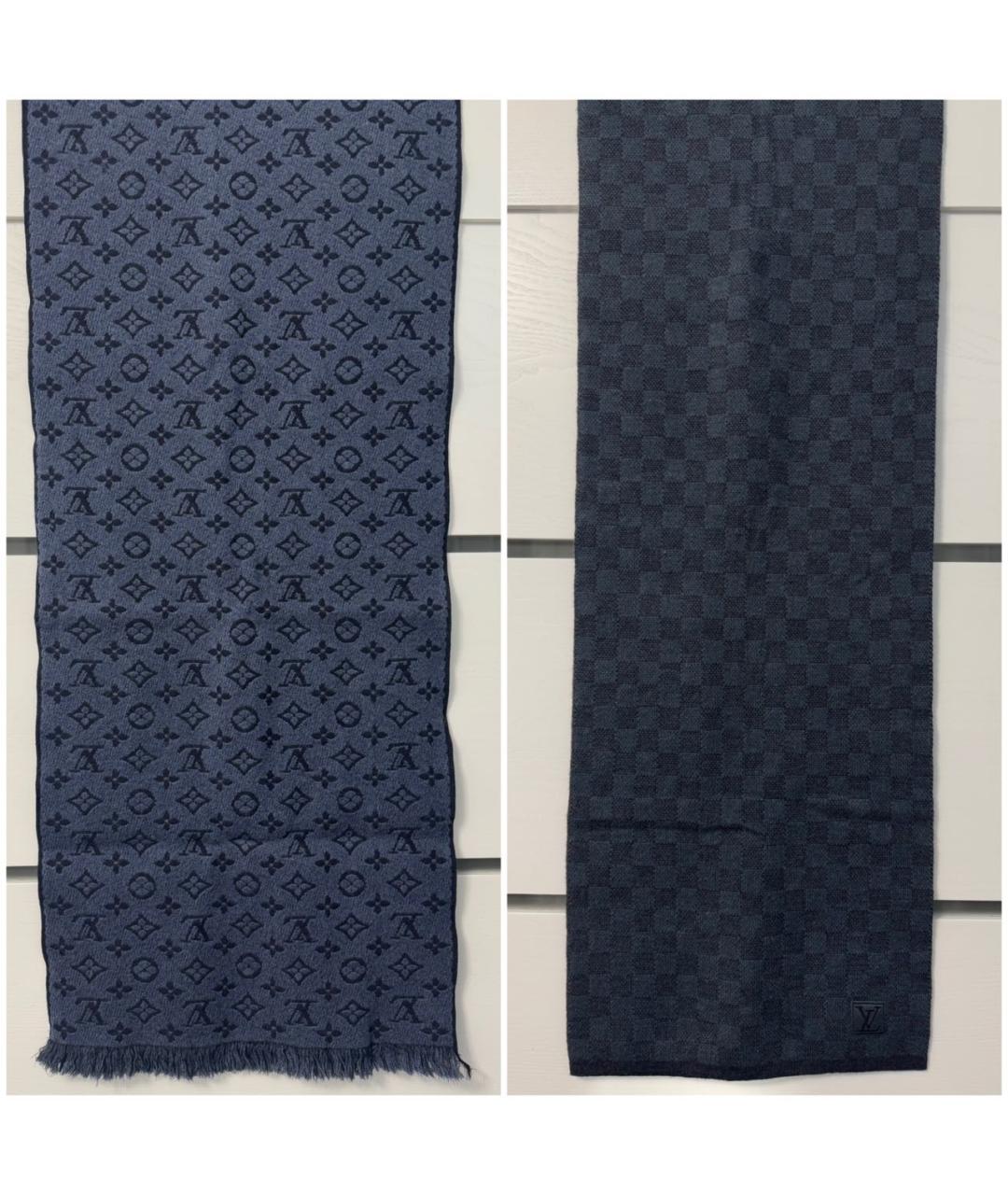 LOUIS VUITTON Голубая шерстяная шапка, фото 7