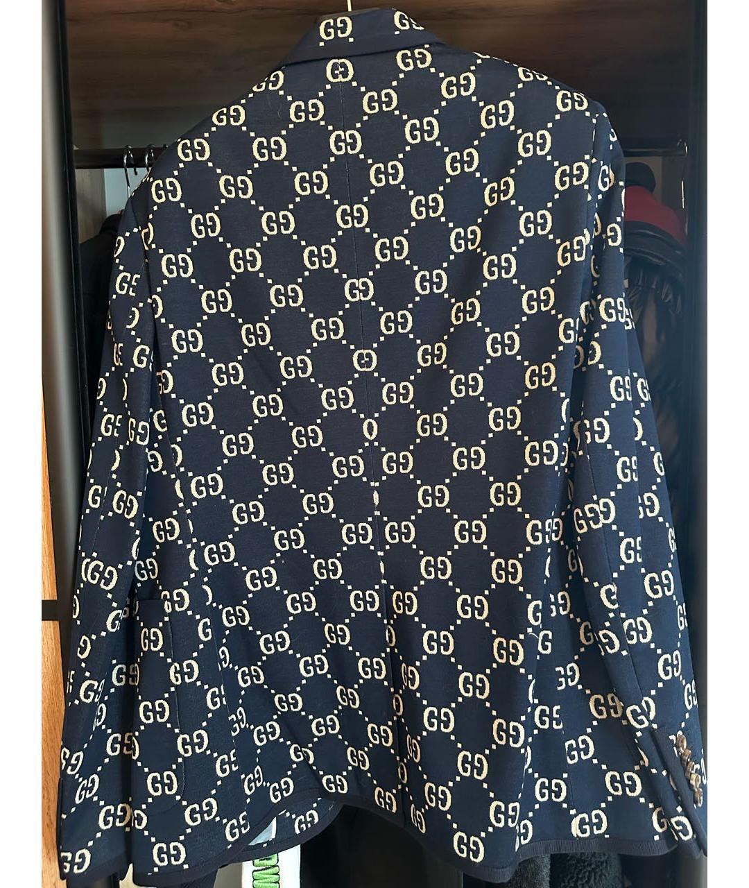 GUCCI Темно-синий пиджак, фото 4