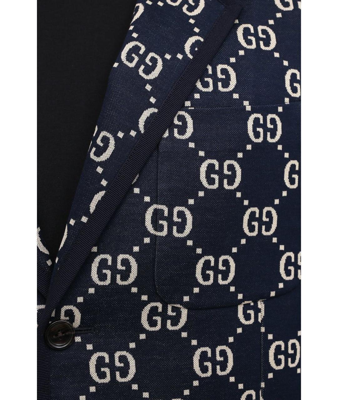 GUCCI Темно-синий пиджак, фото 2