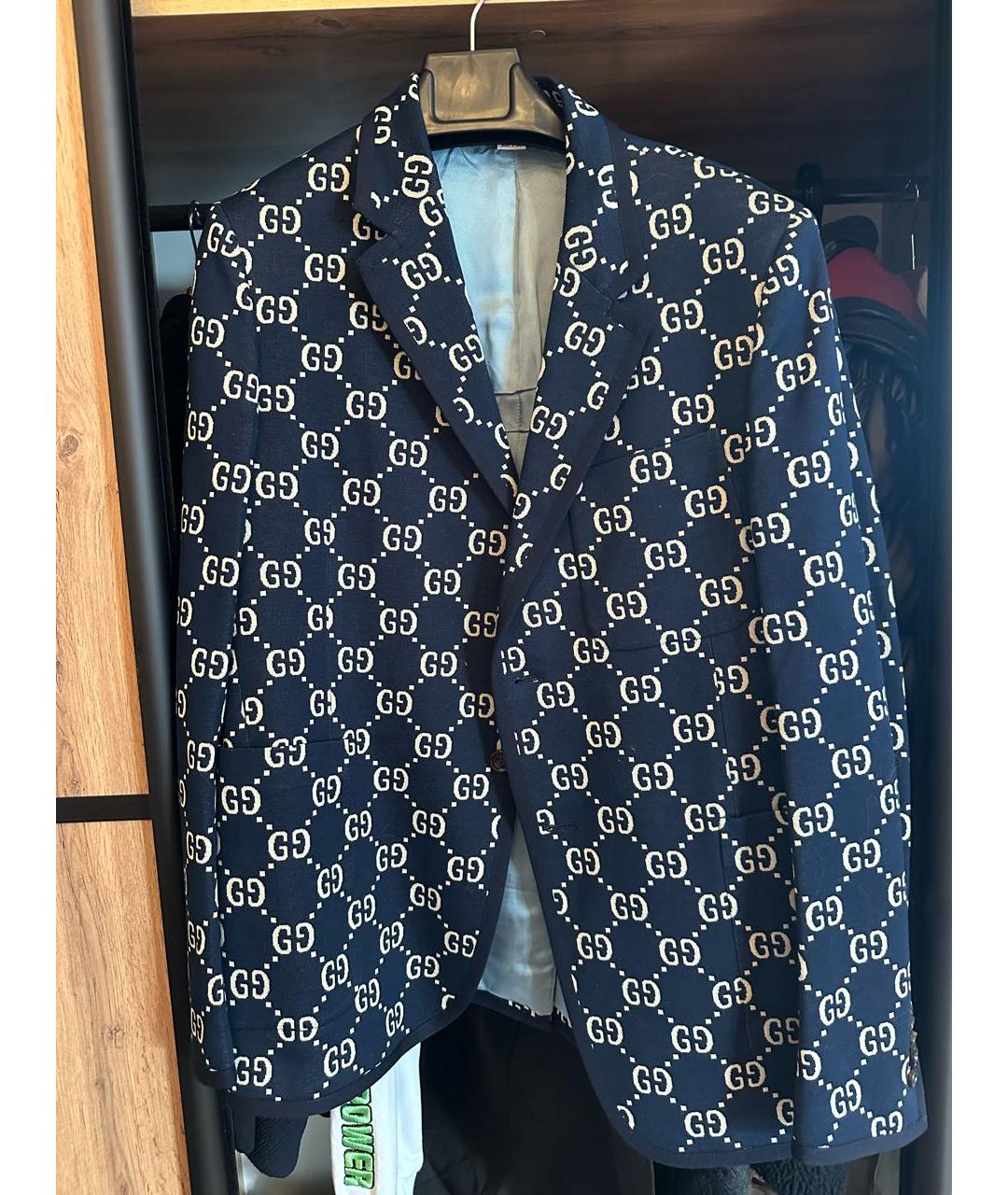 GUCCI Темно-синий пиджак, фото 3