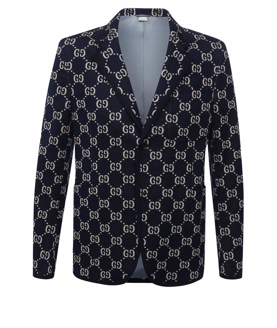 GUCCI Темно-синий пиджак, фото 1