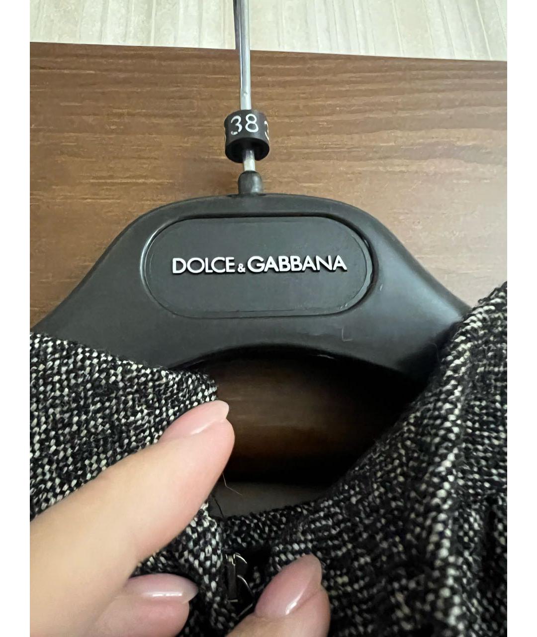 DOLCE&GABBANA Серое вискозное повседневное платье, фото 4
