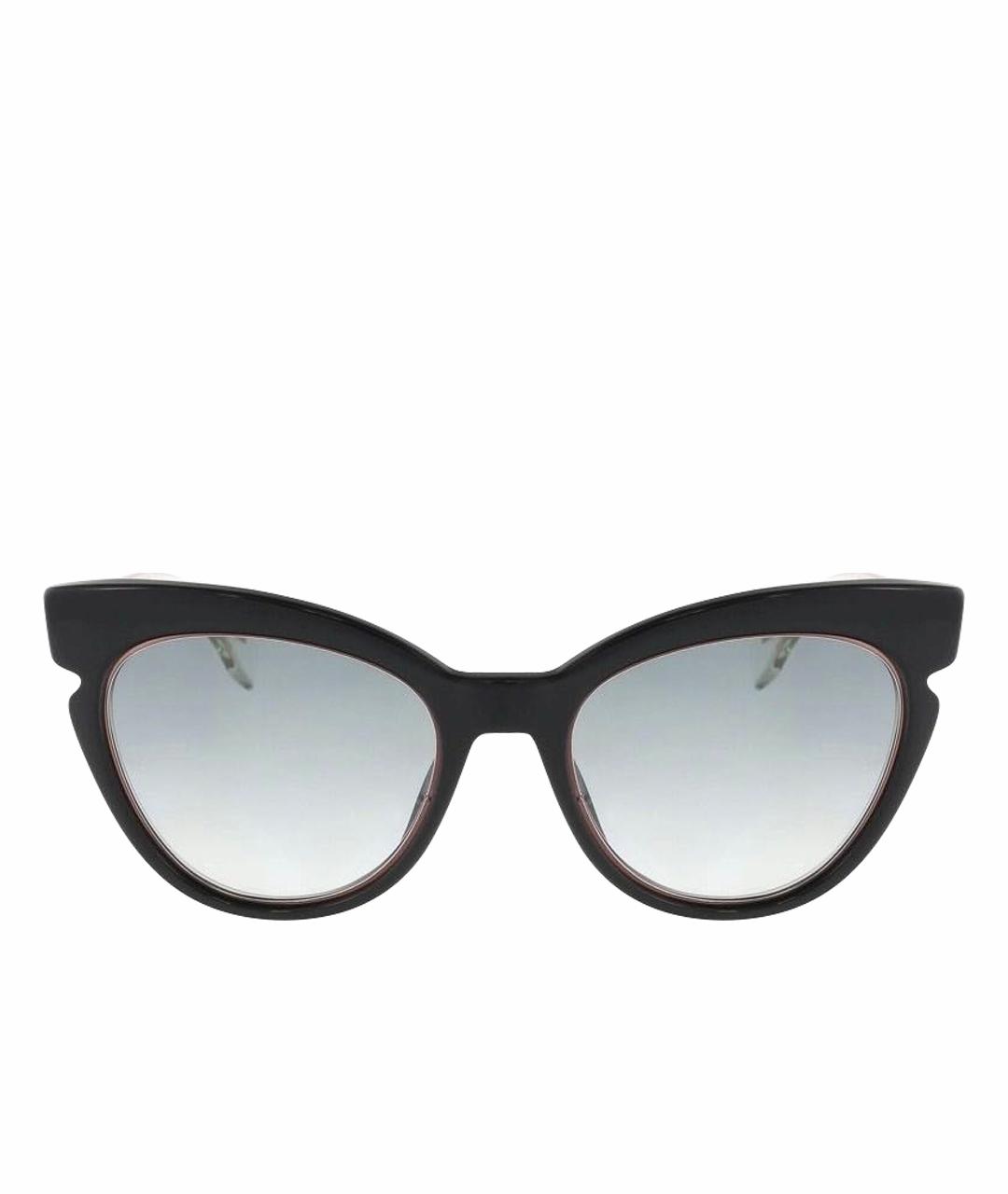 FENDI Черные пластиковые солнцезащитные очки, фото 1