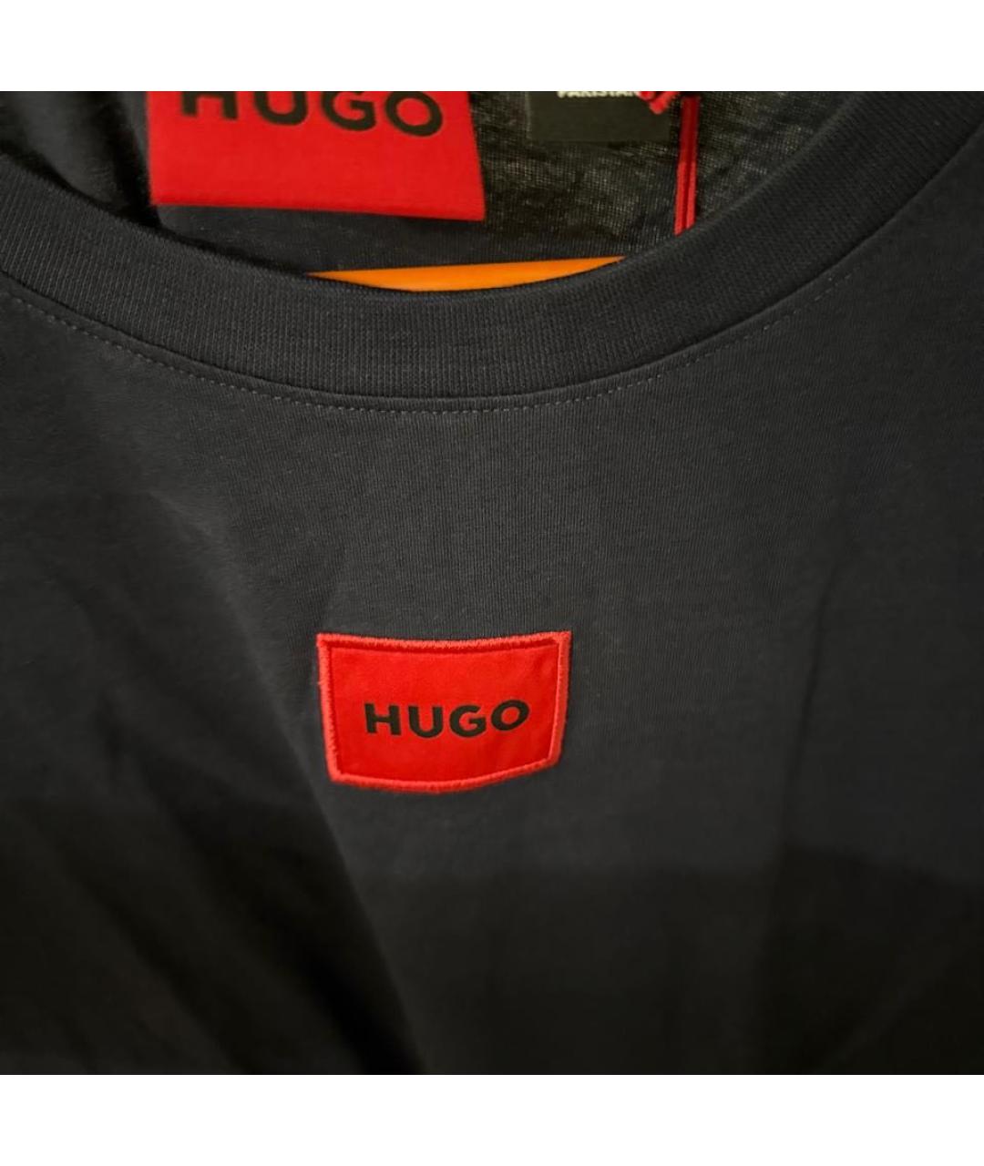 HUGO BOSS Синяя хлопковая футболка, фото 4