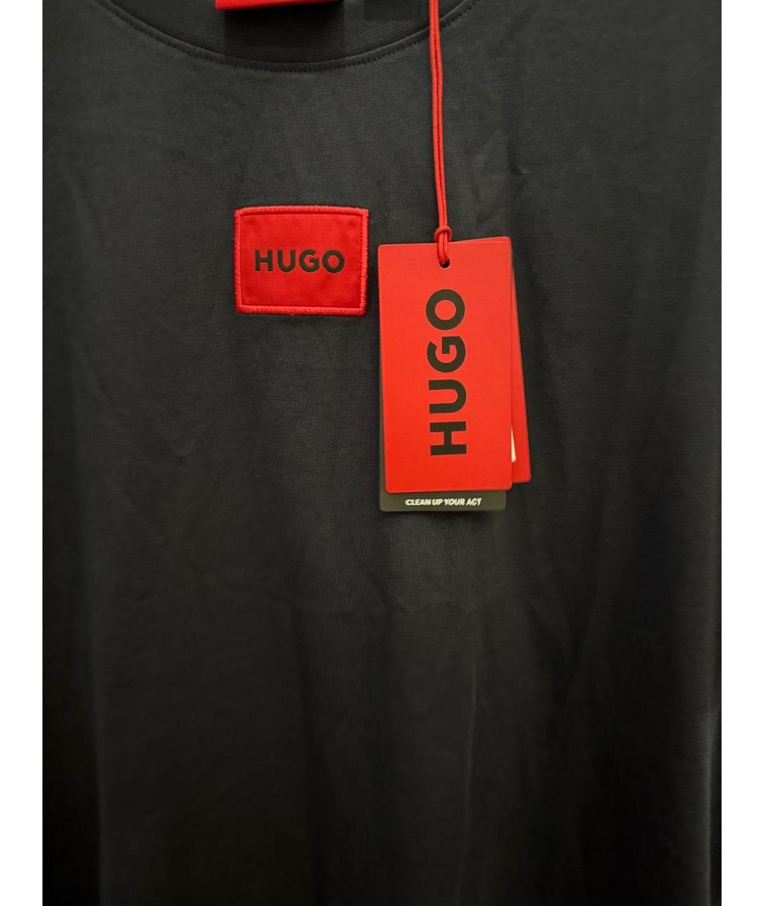 HUGO BOSS Синяя хлопковая футболка, фото 3