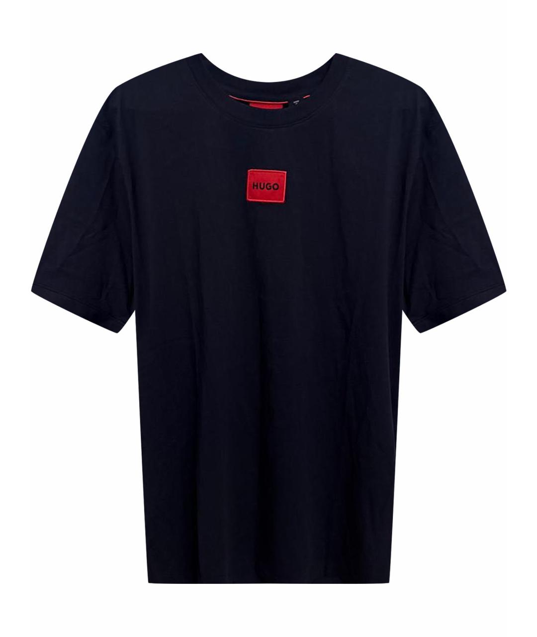 HUGO BOSS Синяя хлопковая футболка, фото 1