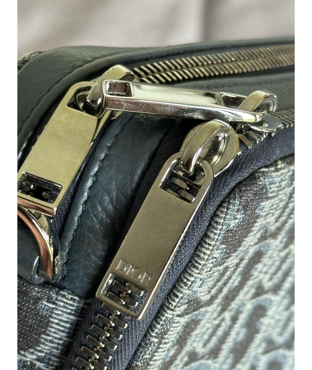 CHRISTIAN DIOR Темно-синяя барсетка, фото 5