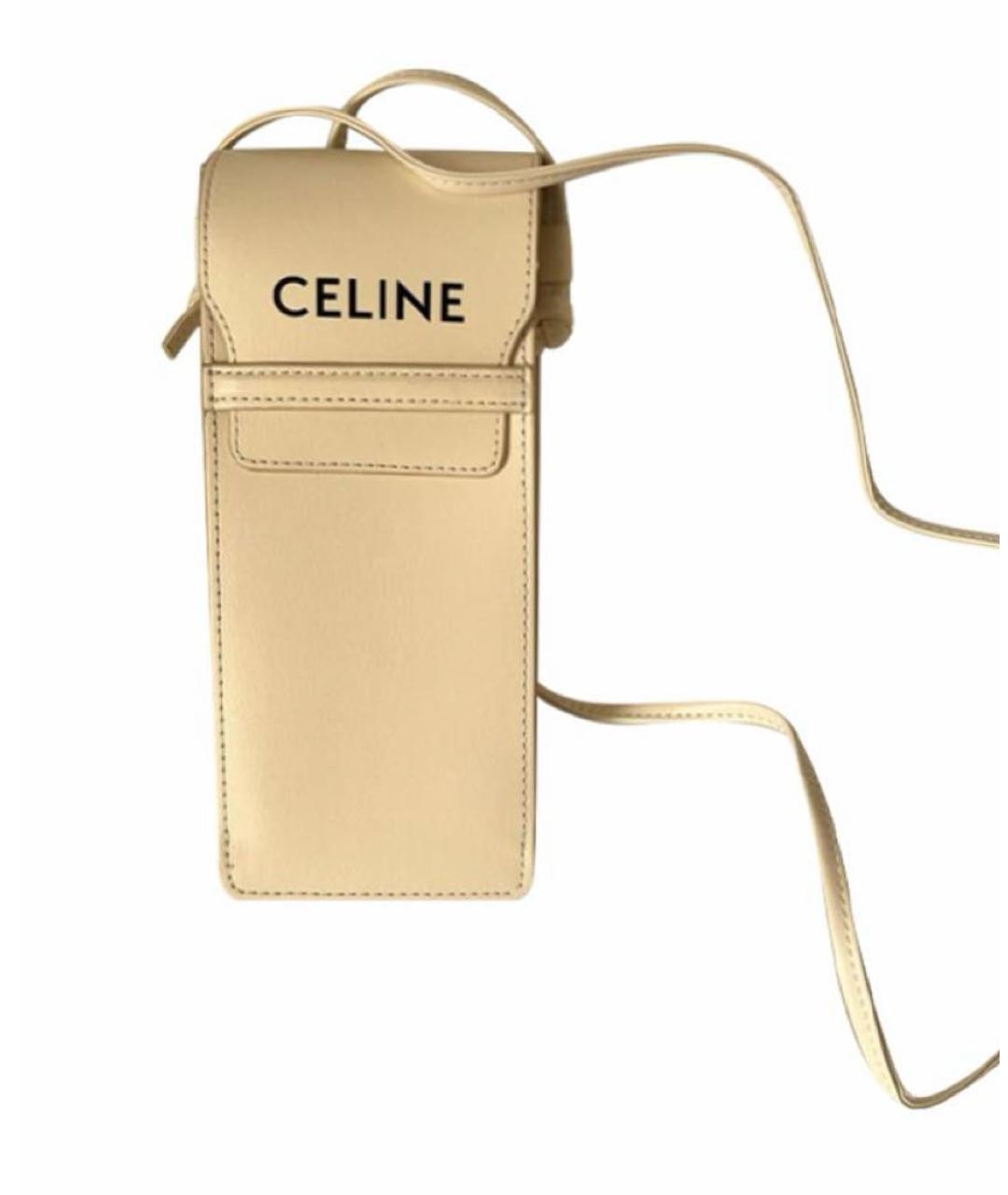 CELINE Белая сумка через плечо, фото 8