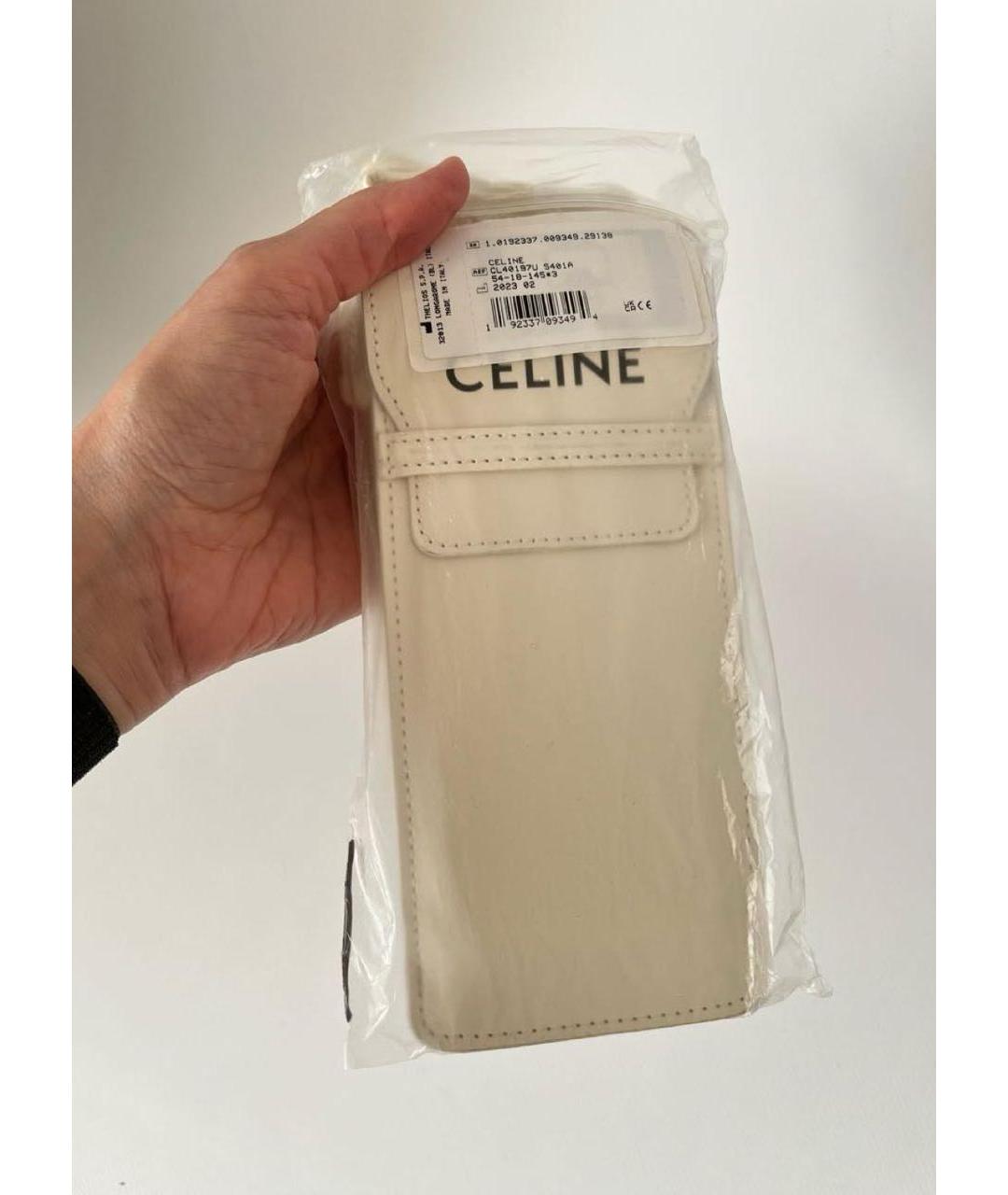 CELINE Белая сумка через плечо, фото 2