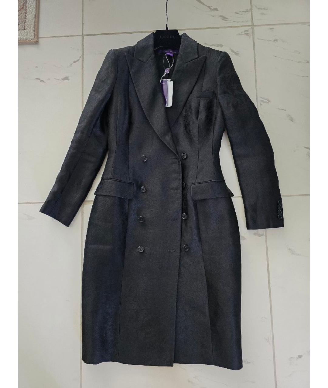 RALPH LAUREN COLLECTION Черное шелковое платье, фото 10