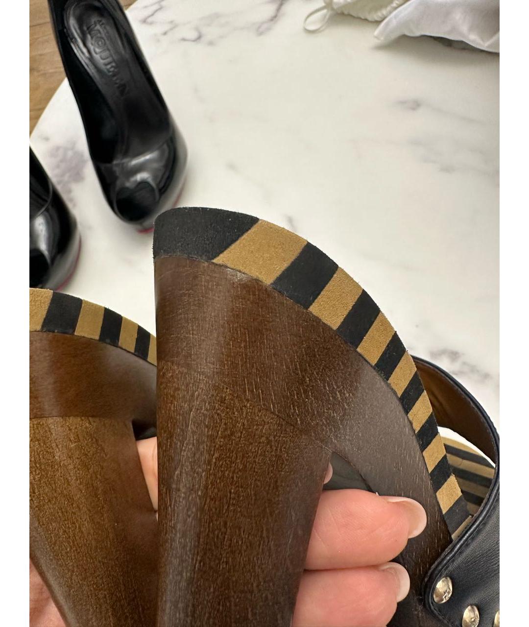FENDI Мульти кожаные сабо, фото 7