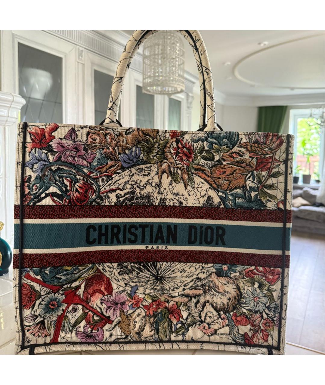 CHRISTIAN DIOR Мульти тканевая сумка тоут, фото 6