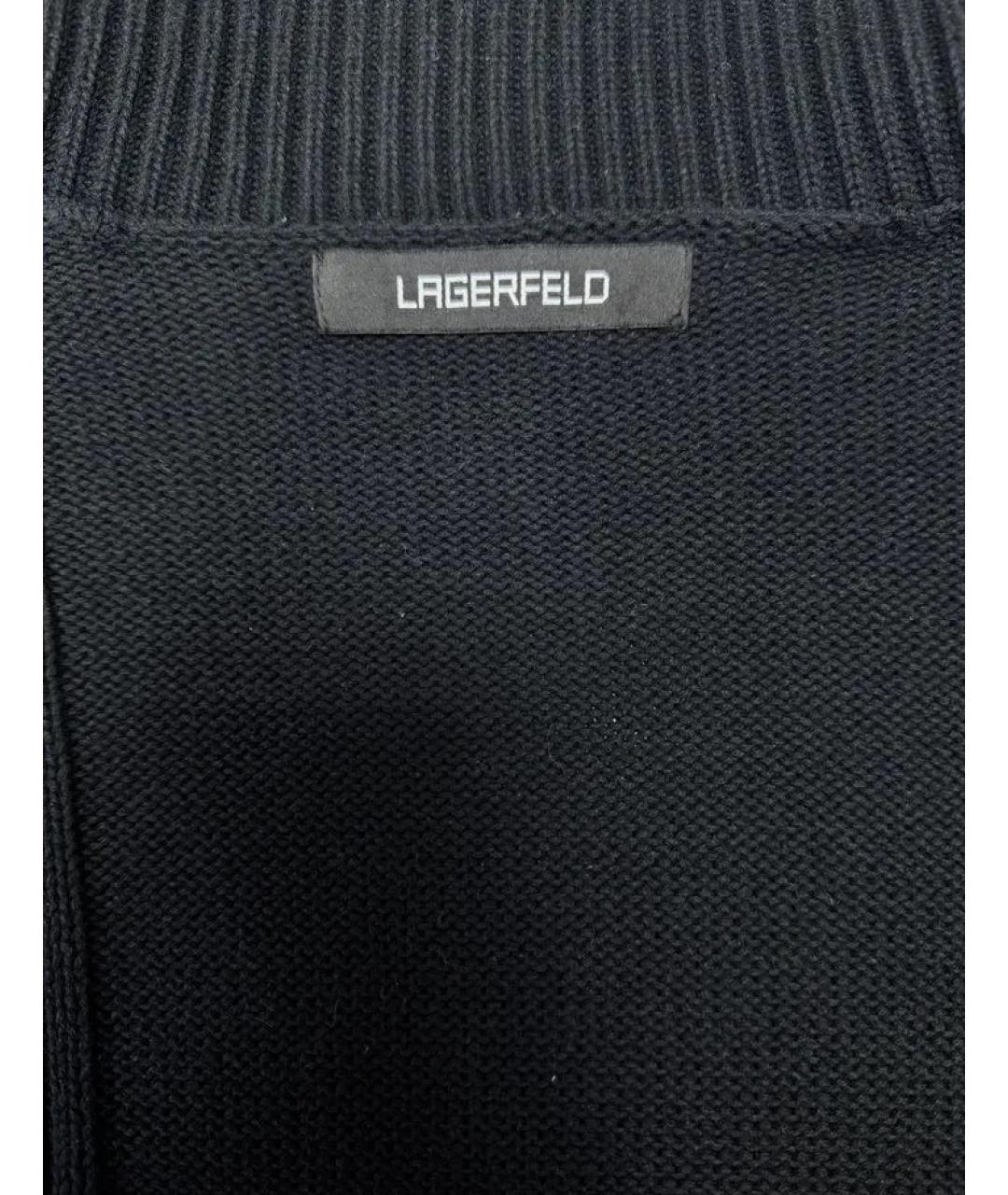 KARL LAGERFELD Черный кардиган, фото 3